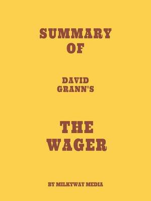 cover image of Summary of David Grann's the Wager